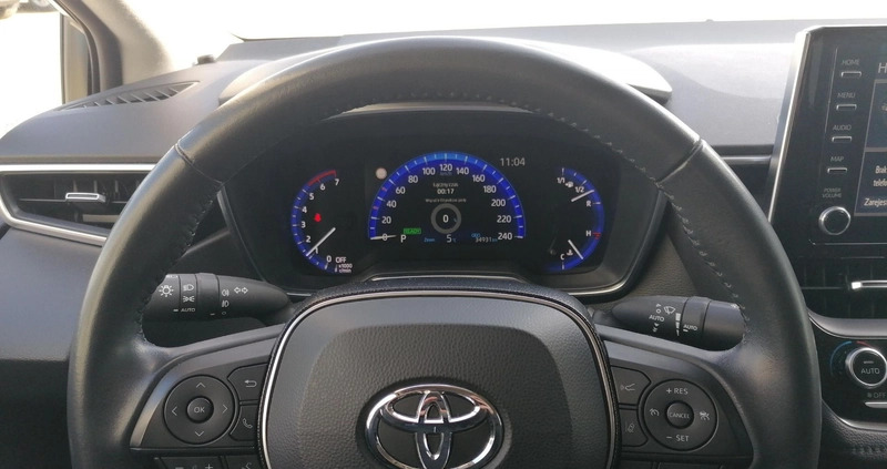 Toyota Corolla cena 98900 przebieg: 34921, rok produkcji 2021 z Grudziądz małe 211